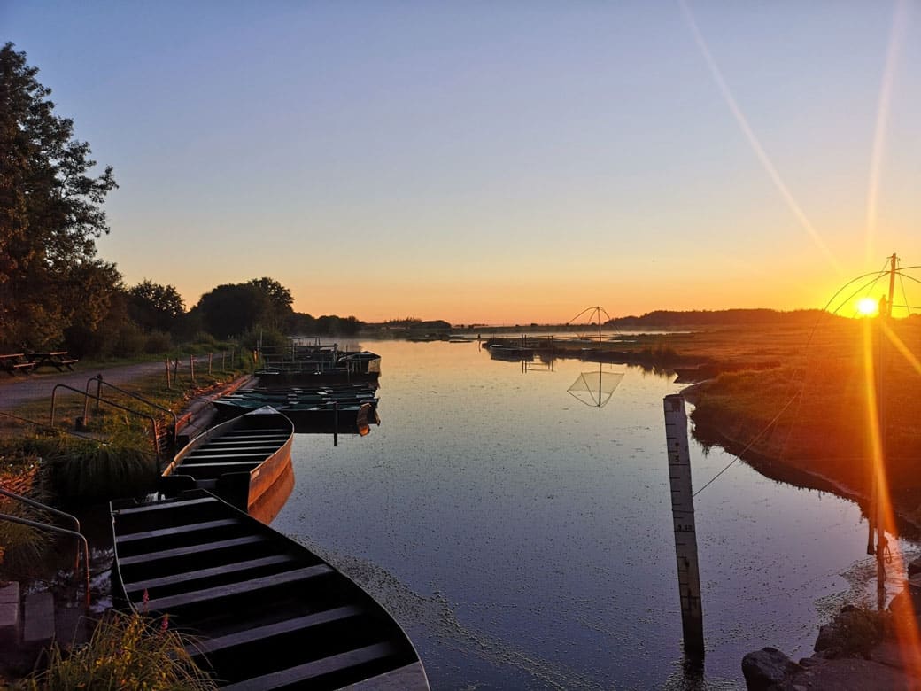 le marais de briere a l aube