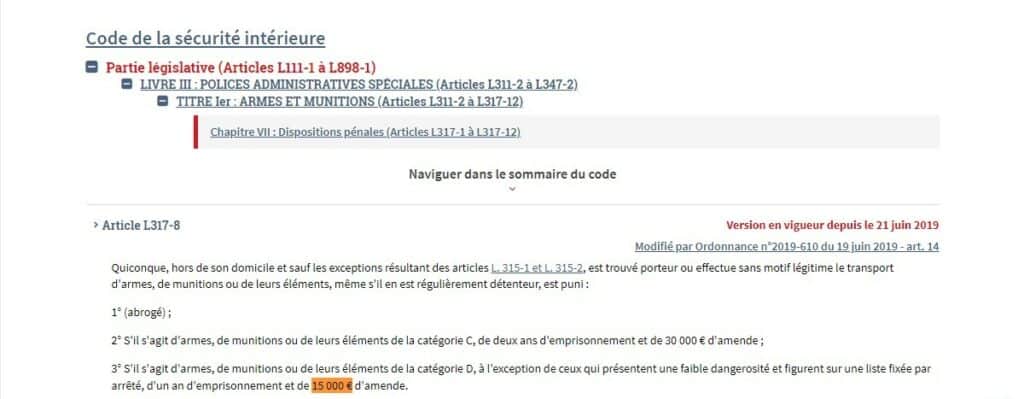 extrait article 317 8